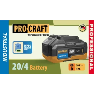 Акумуляторна батарея Procraft Battery20/4 industrial (20В, 4Аг) (Battery20_4industrial) UA