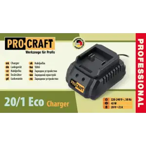 Зарядний пристрій Procraft Charger20/1 Eco (Charger201_Eco) UA