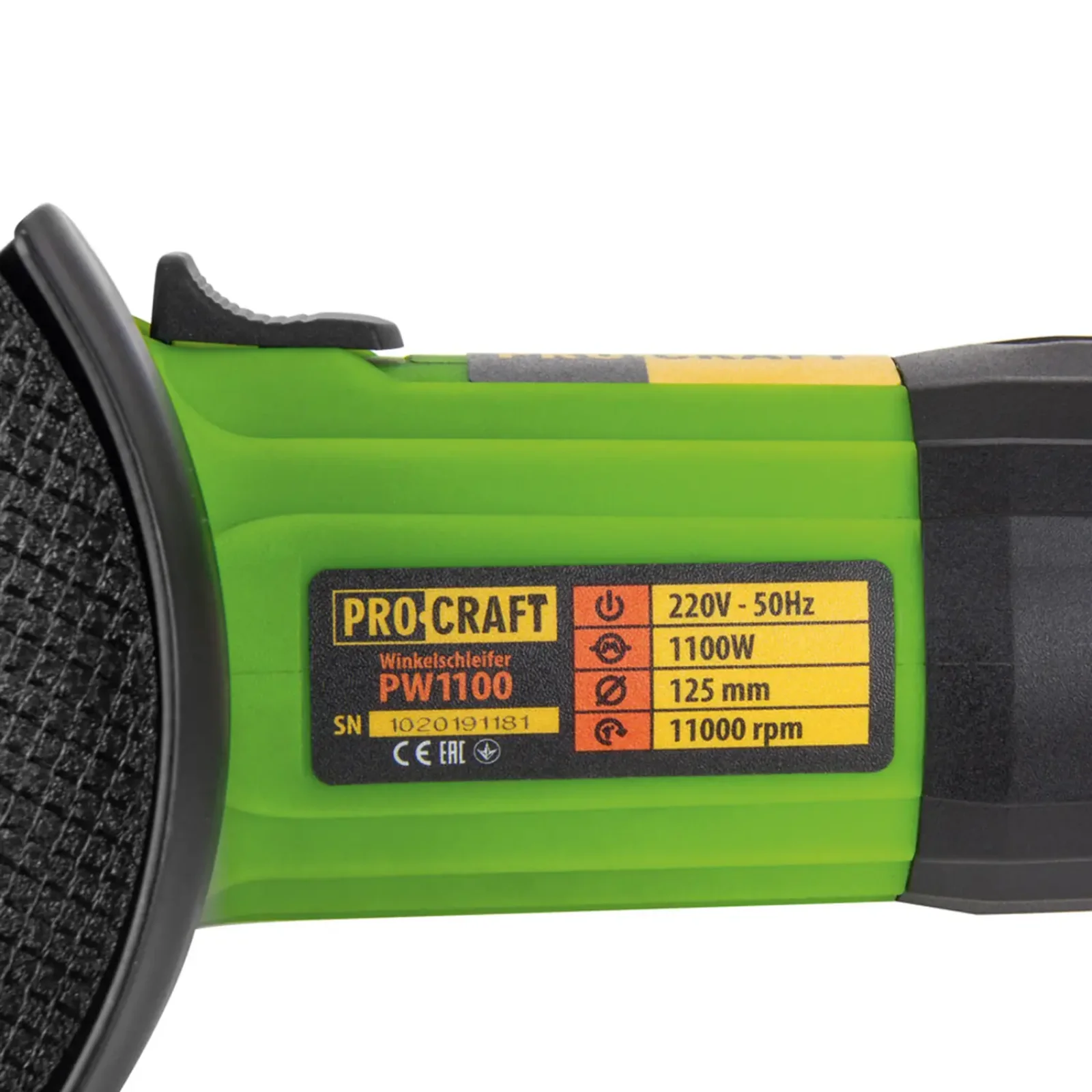 Кутошліфувальна машина Procraft PW1100 125 мм UA