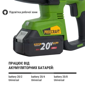 Акумуляторний перфоратор Procraft PHA40 Кейс (без АКБ та ЗП) (PHA40_case) UA