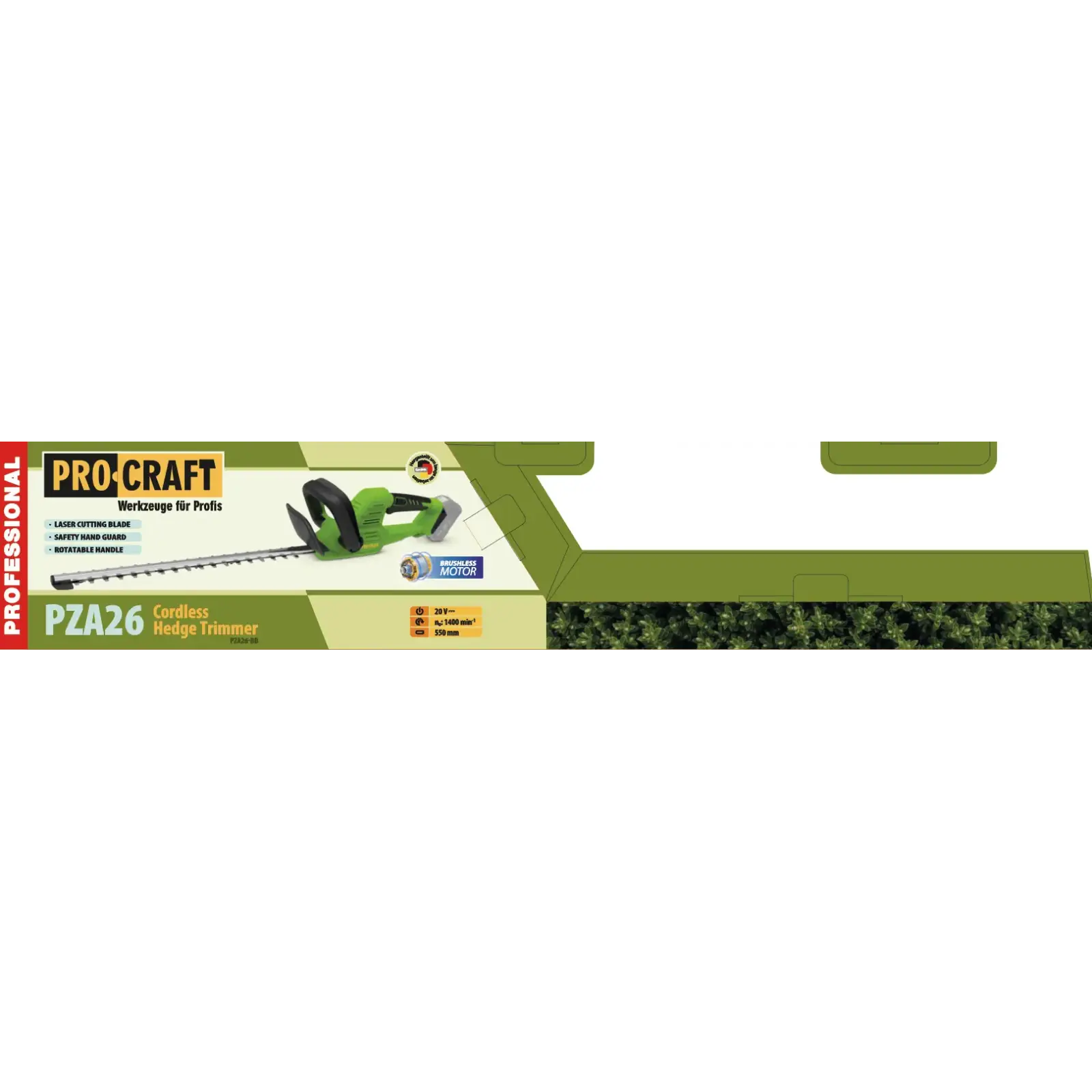 Акумуляторний кущоріз Procraft PZA26 (без АКБ та ЗП) (PZA26_bb) UA