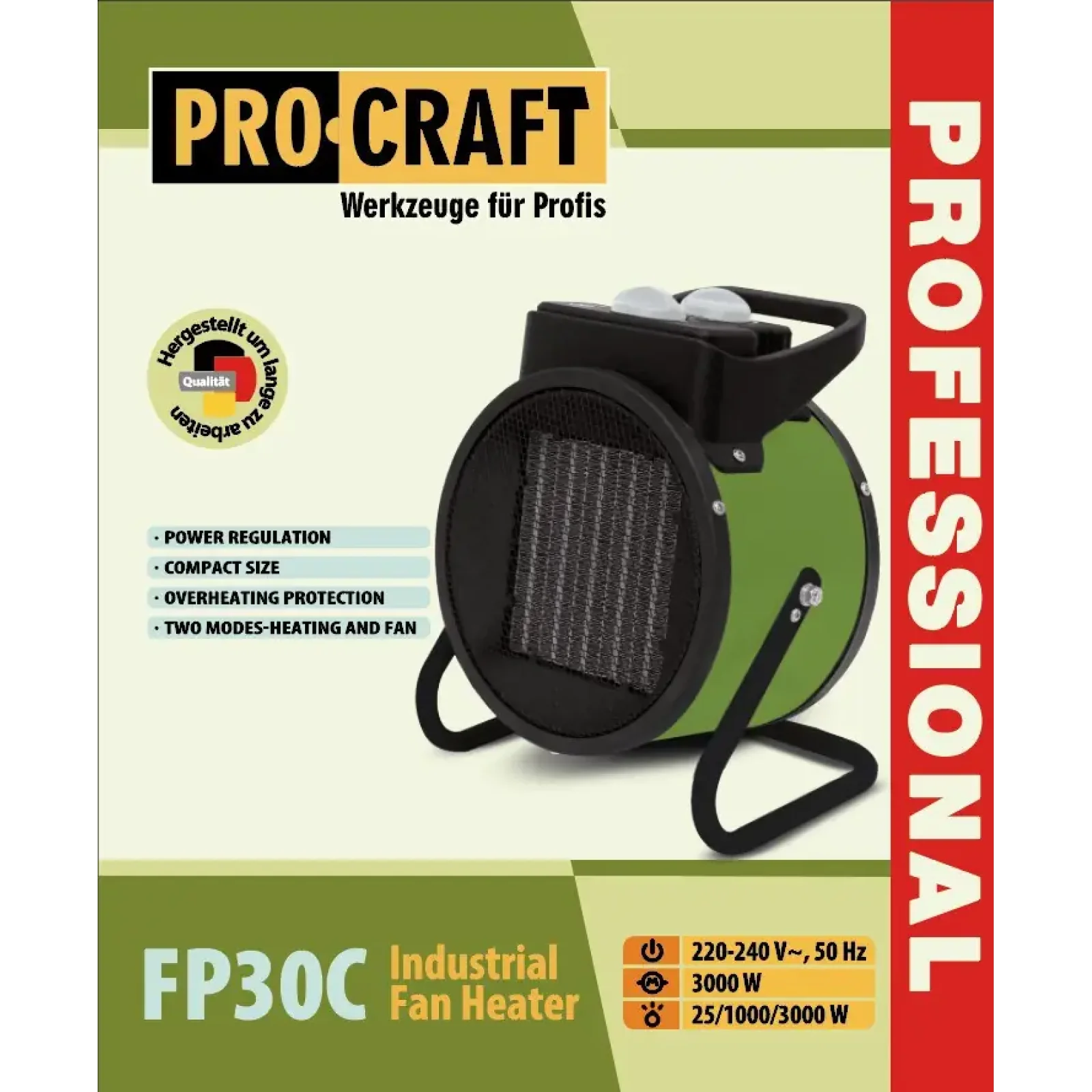 Тепловентилятор керамічний Procraft FP30C UA