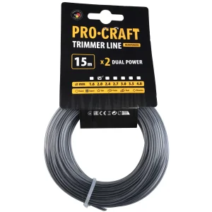 Волосінь з жилою квадрат Procraft 2мм 15м (liska_jila_squar_2) UA