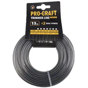 Волосінь з жилою квадрат Procraft 3мм 15м (liska_jila_squar_3) UA