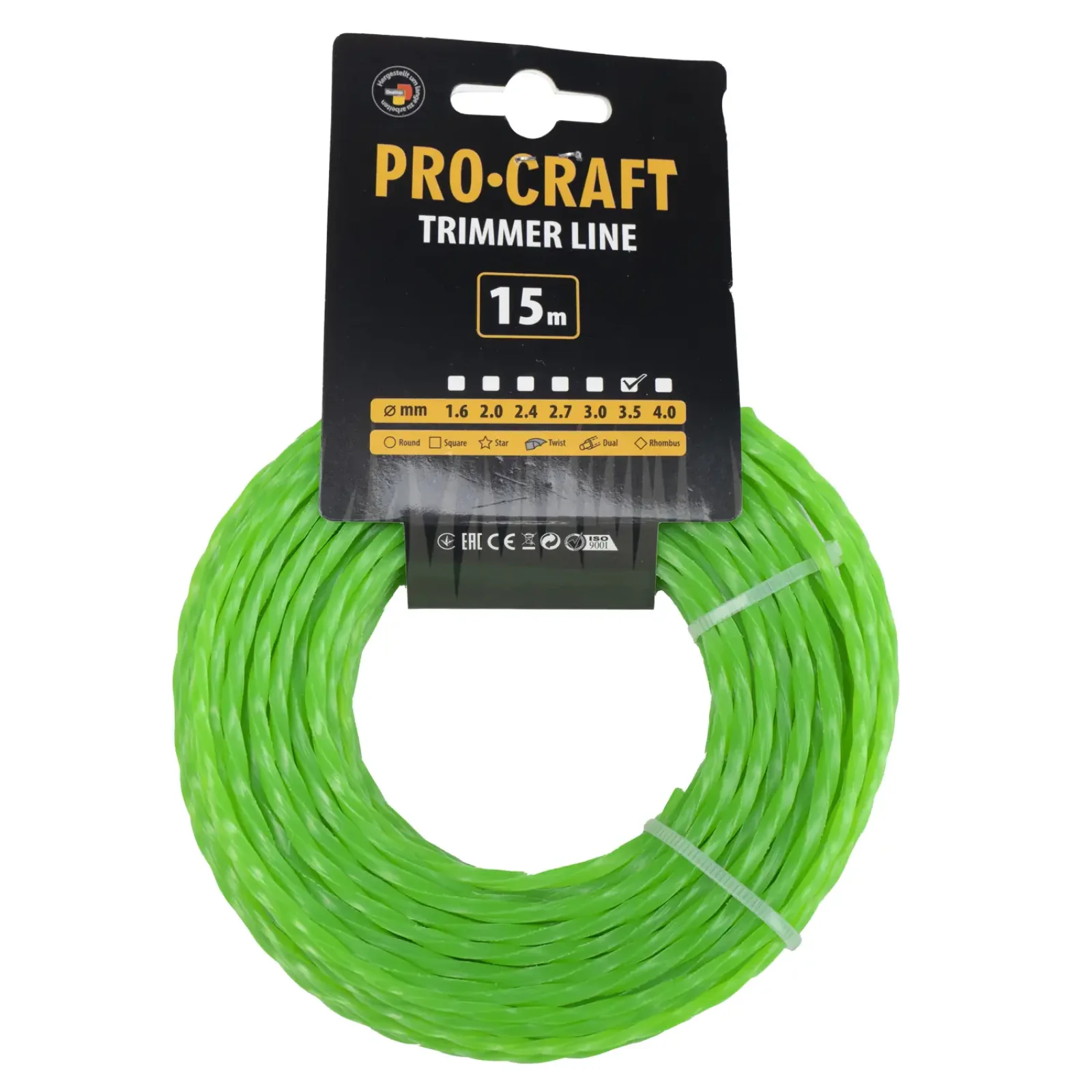 Волосінь спіраль Procraft 3.5мм 15м (liska_twist_3.5) UA