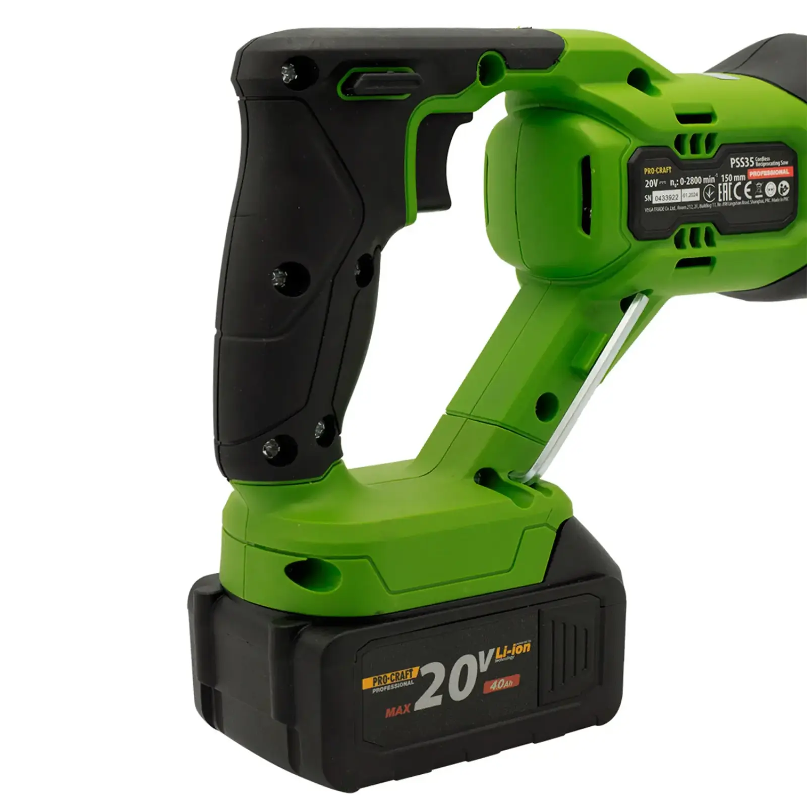 Акумуляторна шабельна пила Procraft PSS35 (Без акб та зп) UA