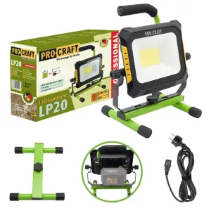 Акумуляторний ліхтар Procraft LP20 (без АКБ та ЗП) UA