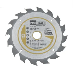 Пиляльний диск Procraft B160.16 16T (по дереву) (B160_16) UA