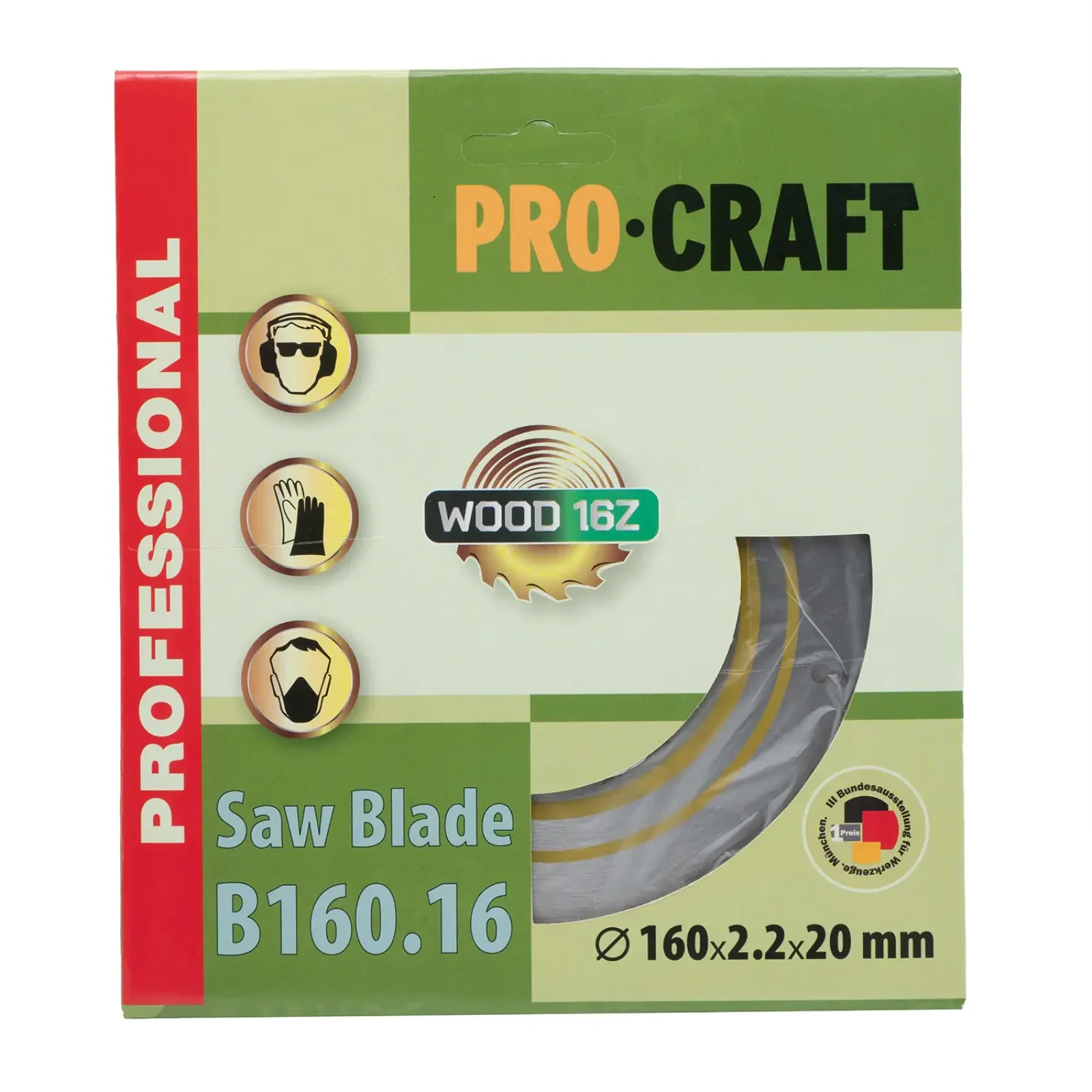 Пиляльний диск Procraft B160.16 16T (по дереву) (B160_16) UA