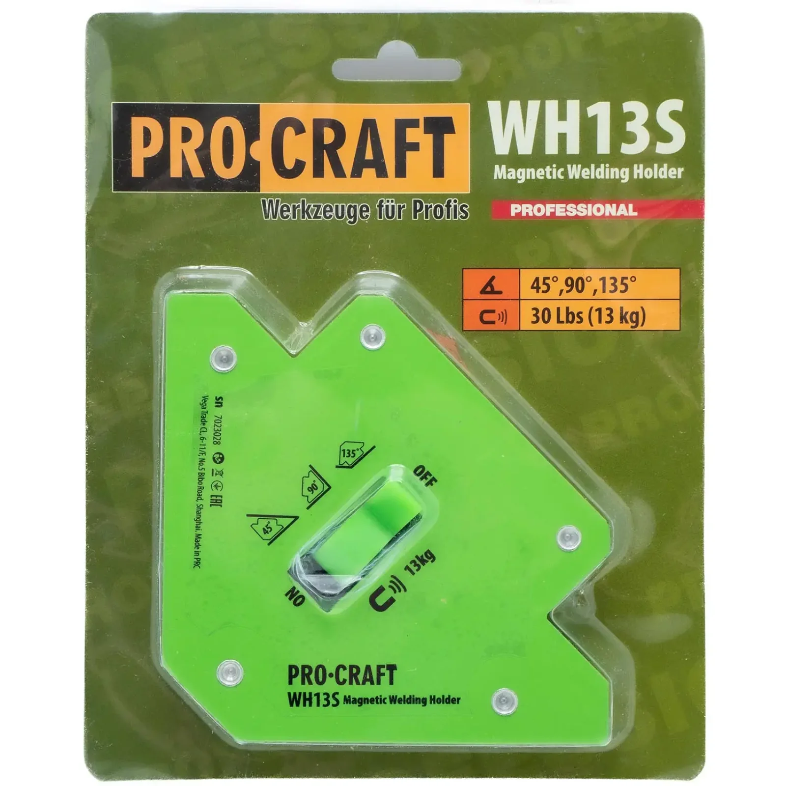 Магнітний кутник для зварювання Procraft WH13S UA