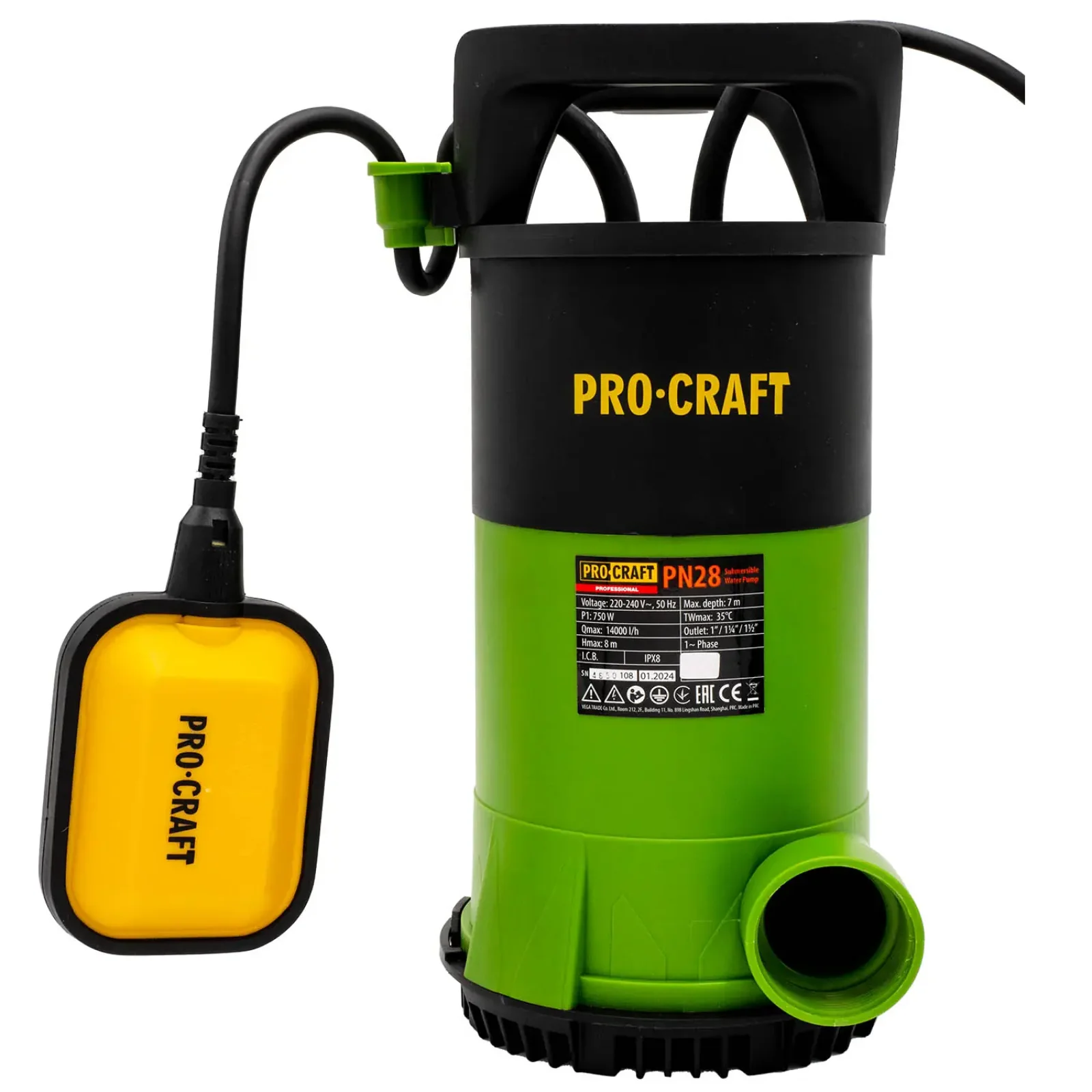 Дренажно-фекальний насос Procraft PN28 UA