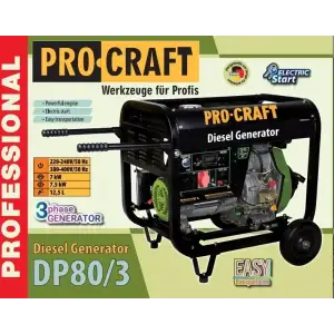 Генератор дизельний Procraft DP80/3 (DP80_3) UA