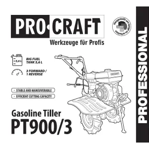 Мотоблок бензиновий Procraft PT900/3 UA