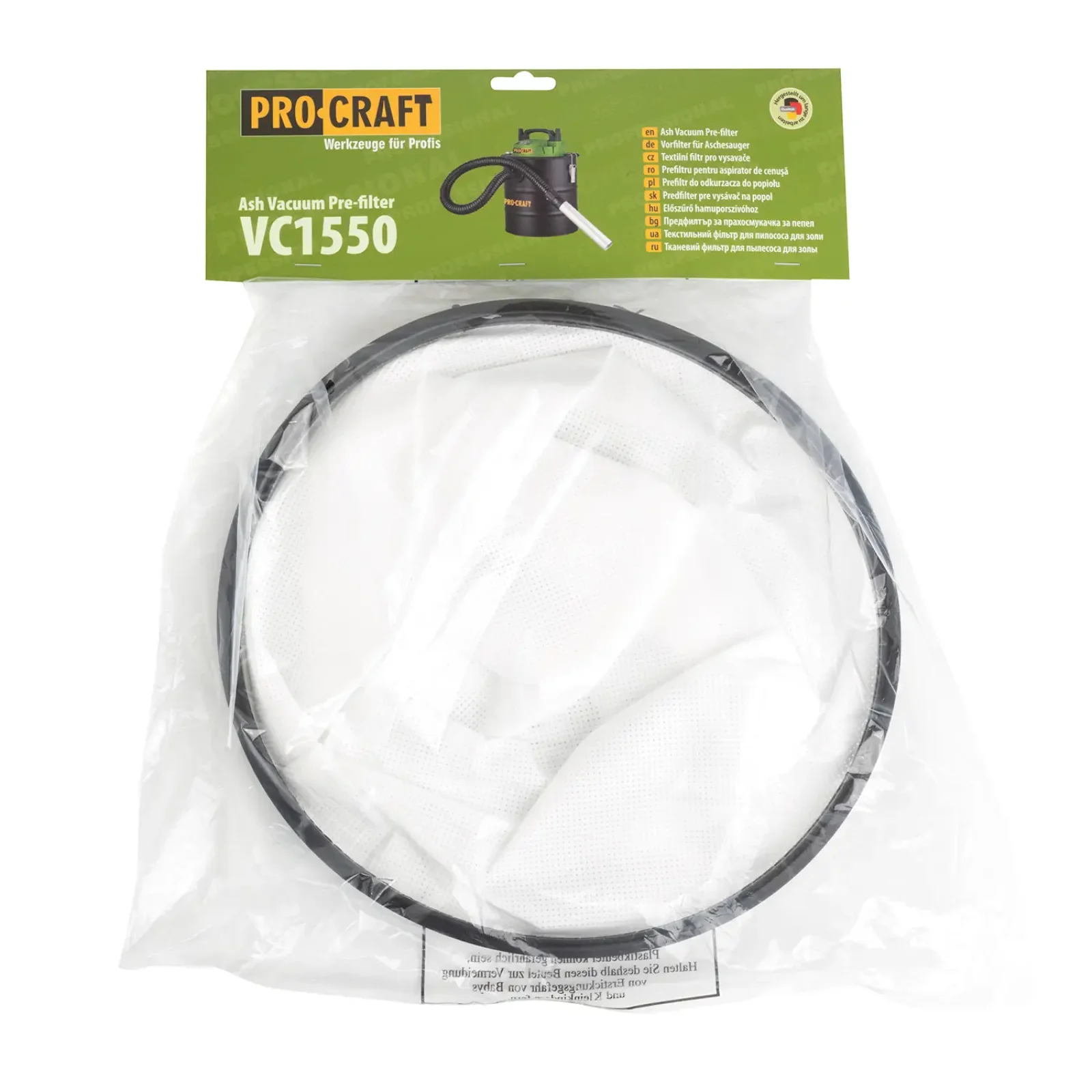 Передфільтр для VC1550 Procraft (VC1550_ash) UA