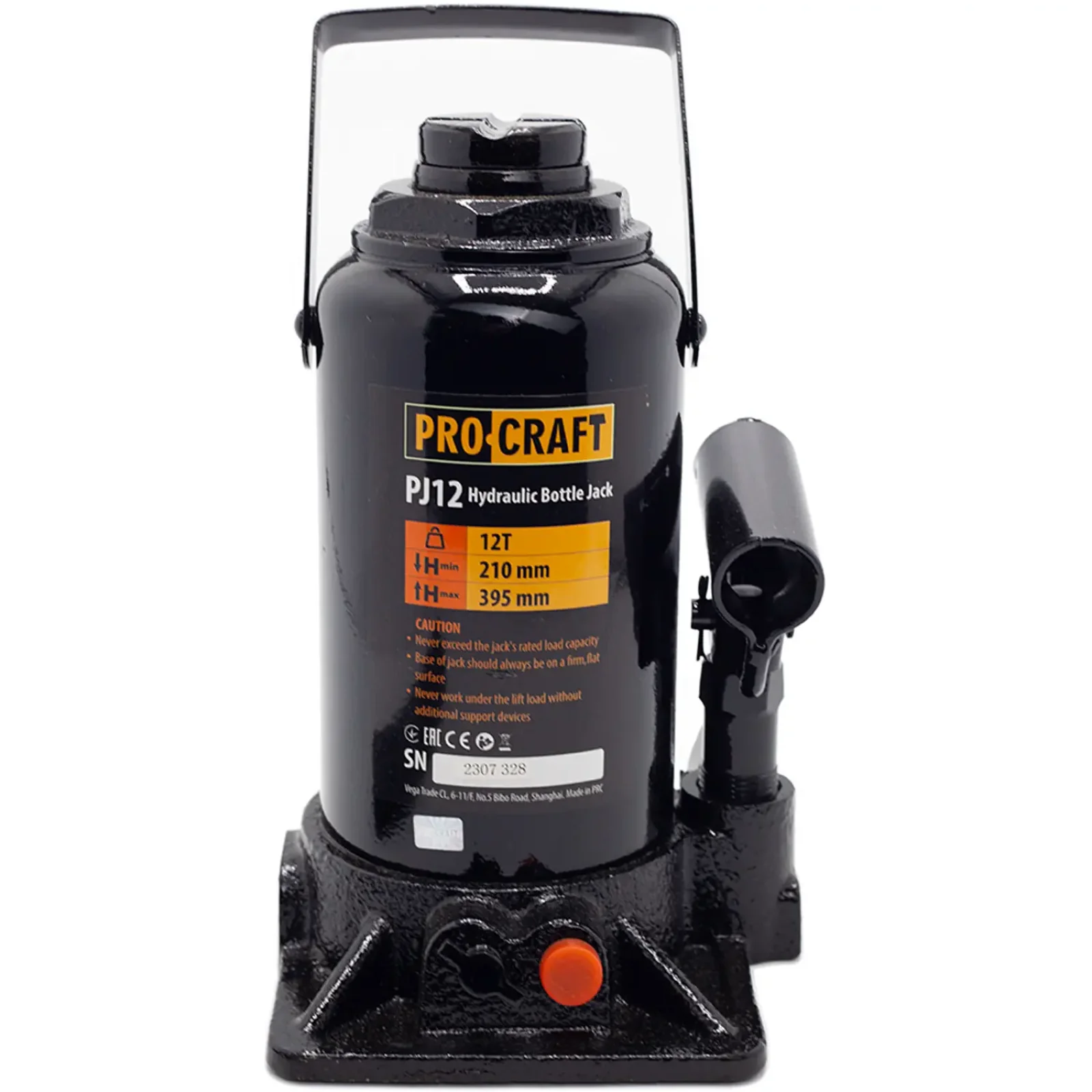 Домкрат гідравлічний Procraft PJ12 UA