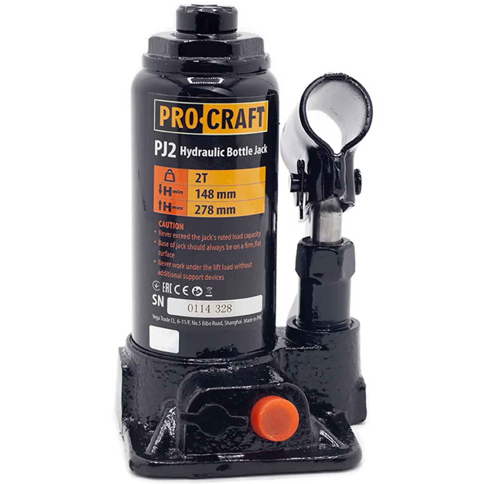 Домкрат гідравлічний Procraft PJ2 UA