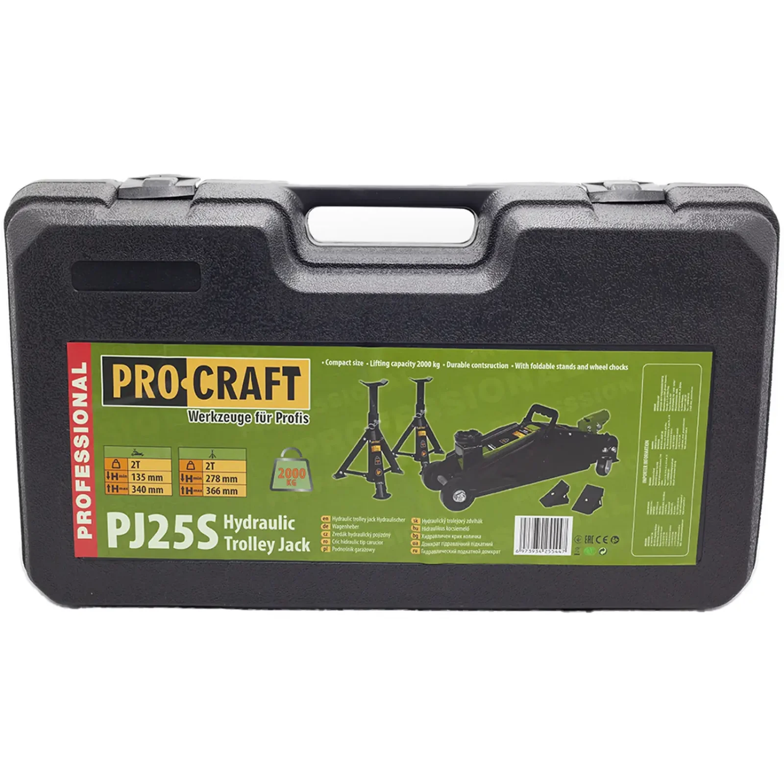 Гідравлічний підкатний домкрат Procraft PJ25S UA