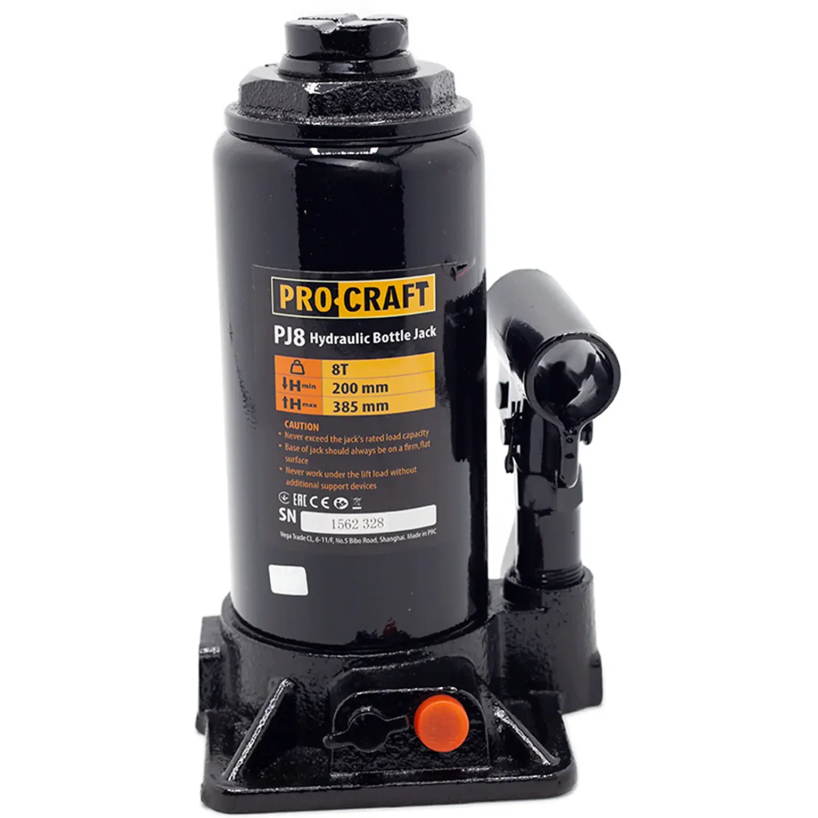 Домкрат гідравлічний Procraft PJ8 UA
