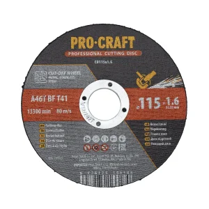 Диск відрізний Procraft CD115x1.6 115 мм 1,6 мм 22,2 мм UA