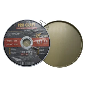 Диск відрізний Procraft CD125x1.0b 125 мм 1,0 мм 22,2 мм 10 шт/уп UA