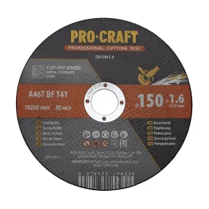 Диск відрізний Procraft CD150x1.6 150 мм 1,6 мм 22,2 мм UA