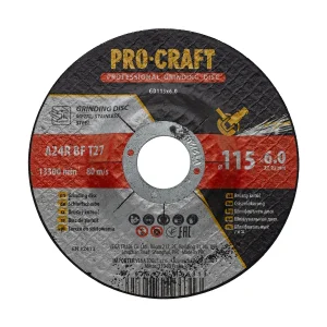 Диск зачисний Procraft GD115x6.0 115 мм 6,0 мм 22,2 мм UA