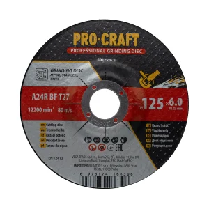 Диск зачисний Procraft GD125x6.0 125 мм 6,0 мм 22,2 мм UA