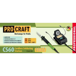 Акумуляторна паяльна станція Procraft CS60 (без акб та зп) (CS60_bb) UA