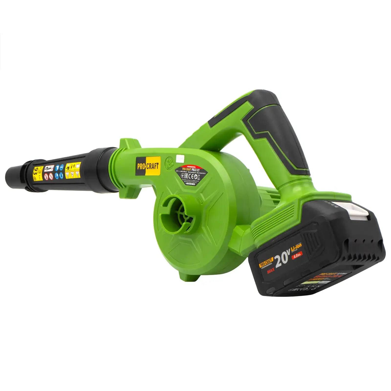 Акумуляторна повітродувка Procraft PB22 (без АКБ та зп) UA