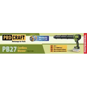 Акумуляторна повітродувка Procraft PB27 (без АКБ та зп) (PB27_bb) UA