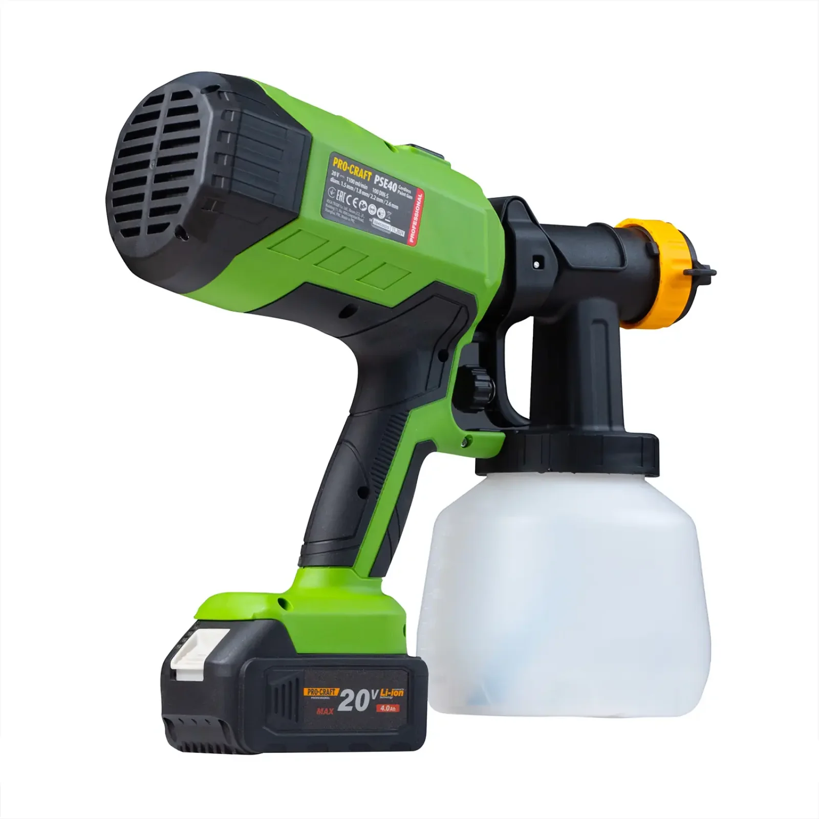 Акумуляторний фарбопульт Procraft PSE40 (без акб та зп) UA