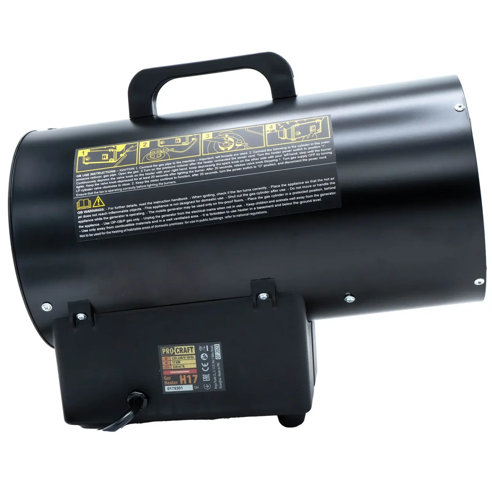 Газова теплова гармата Procraft H17 UA