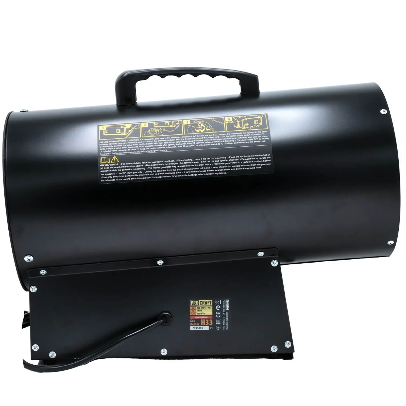 Газова теплова гармата Procraft H33 UA