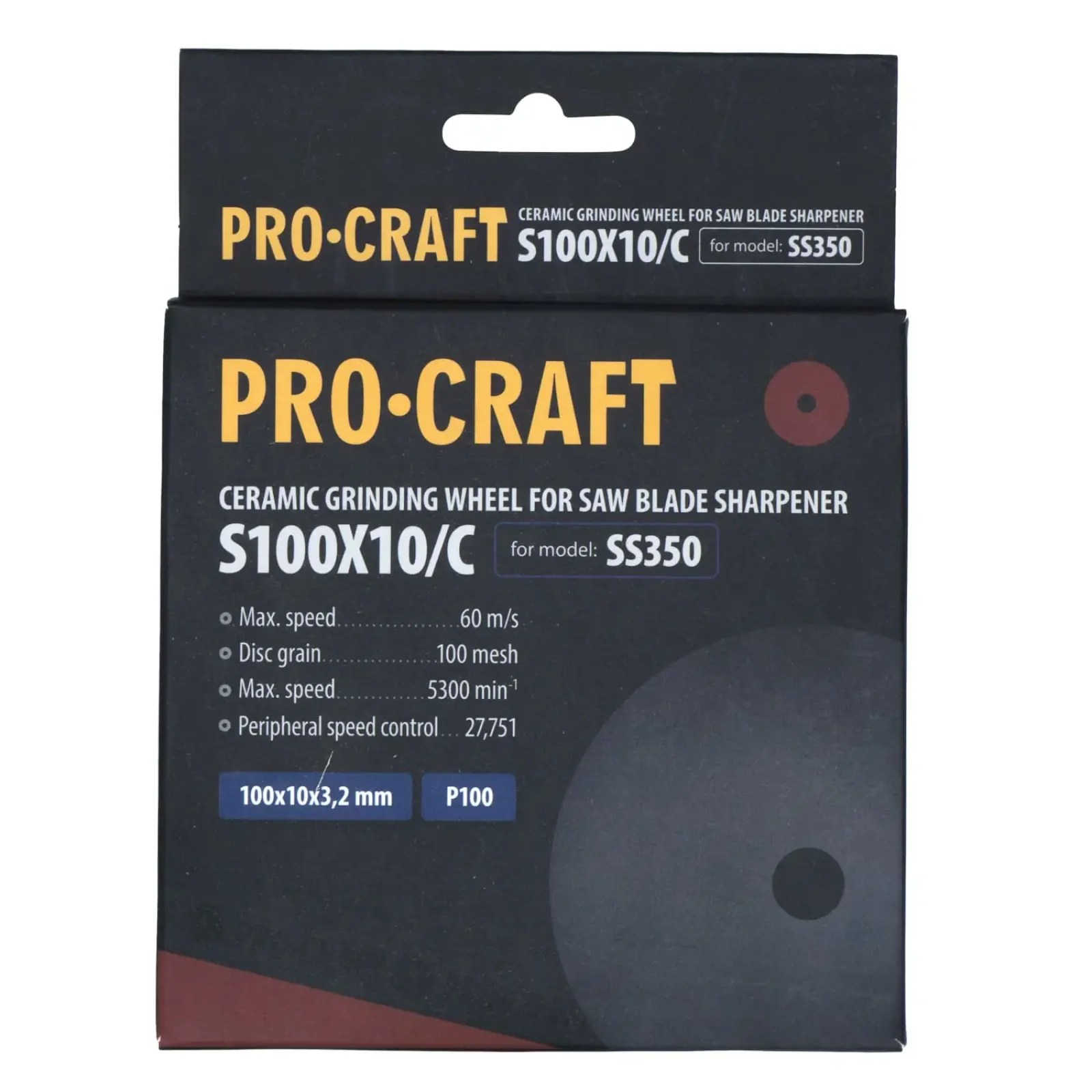 Заточувальний керамічний диск Procraft S100X10/С до SS350 UA