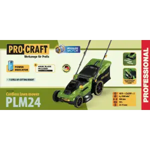 Акумуляторна газонокосарка Procraft PLM24 (без АКБ та ЗП) (PLM24_bb) UA