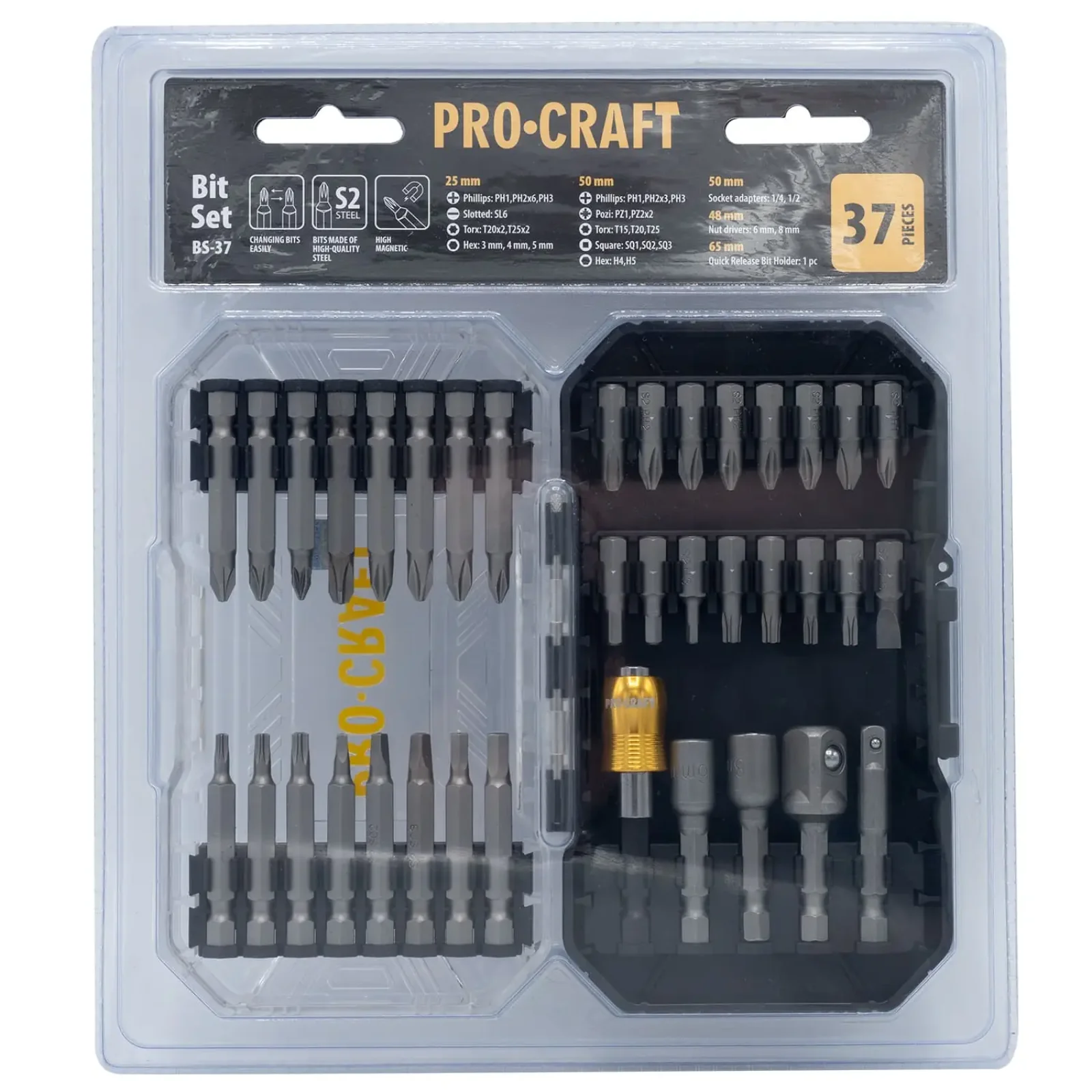 Набір біт Procraft BS37 UA