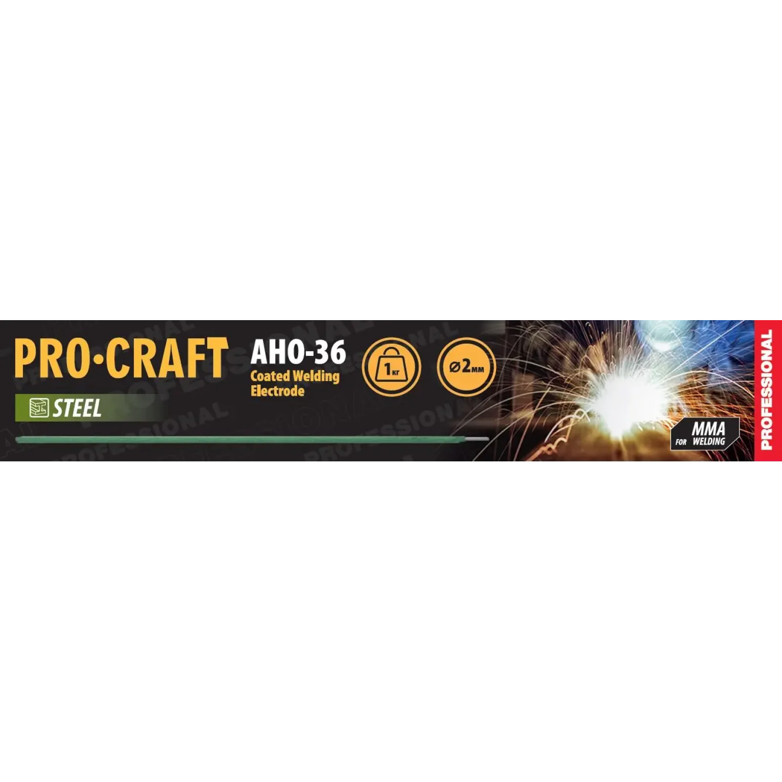 Електроди Procraft AHO36 1кг 2мм (AHO36_1_2) UA