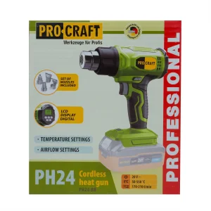 Акумуляторний фен промисловий Procraft PH24 (без акб та зп) UA