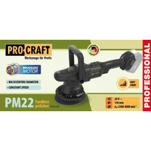 Акумуляторна полірувальна машина Procraft PM22 (без акб та зп) (PM22_bb) UA