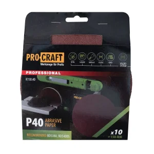 Круг шліфувальний самозачепний Procraft K150.40 UNIVERSAL (набір 10 шт.) (K150_40) UA