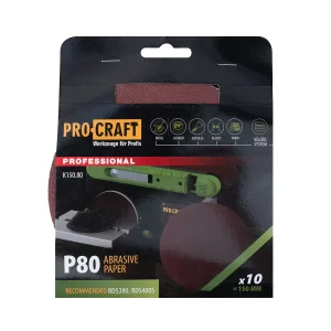Круг шліфувальний самозачепний Procraft K150.80 UNIVERSAL (набір 10 шт.) (K150_80) UA
