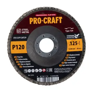 Диск пелюстковий Procraft FD125P120T29 UNIVERSAL UA