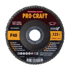 Диск пелюстковий Procraft FD125P40T27 UNIVERSAL UA