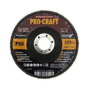 Диск пелюстковий Procraft FD125P80T29 UNIVERSAL UA