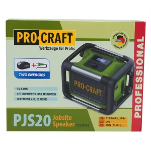 Акумуляторний радіоприймач Procraft PJS20 (Без акб та зп) UA