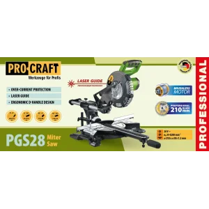 Акумуляторна торцювальна пила Procraft PGS28 (без акб та зп) (PGS28_bb) UA