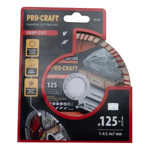 Алмазний диск Procraft DC125 125мм 22,23мм 2.4 мм UA