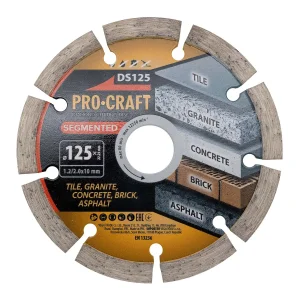 Алмазний диск Procraft DS125 125мм 22,23мм 2.0 мм UA