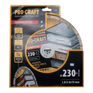 Алмазний диск Procraft DS230 230мм 22,23мм 2.6 мм UA