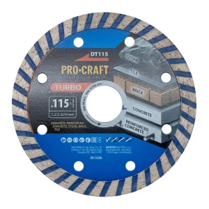 Алмазний диск Procraft DT115 115мм 22,23мм 2.2 мм UA